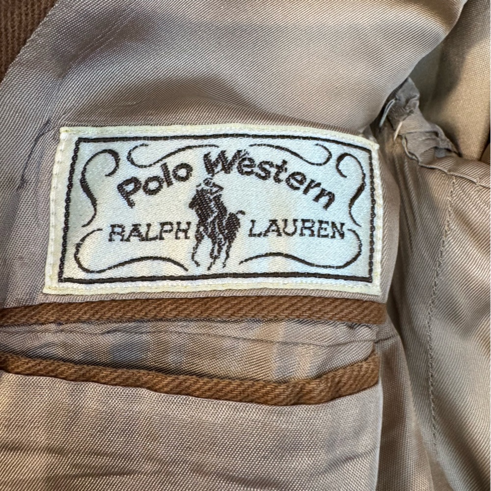 Ralph Lauren Polo Western Tan blazer - Picture 3 of 13